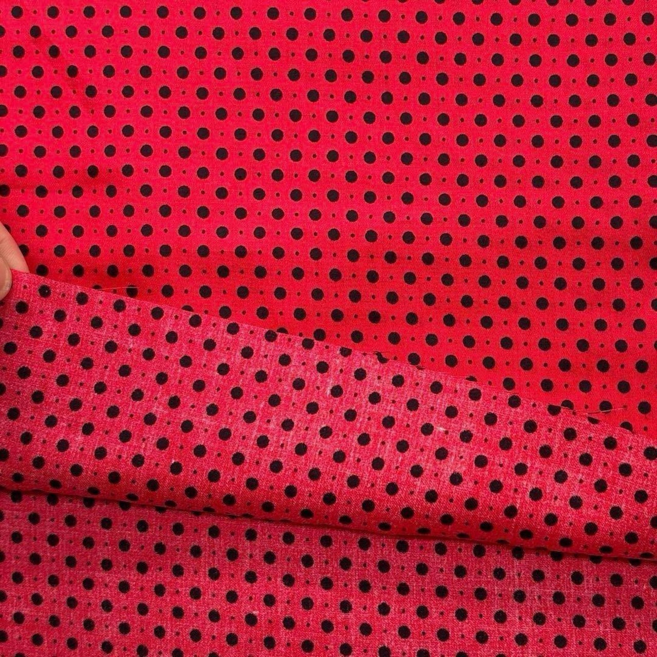 Cdr565◆50cm◆S◆綿 100%ローン生地◆大小ドット