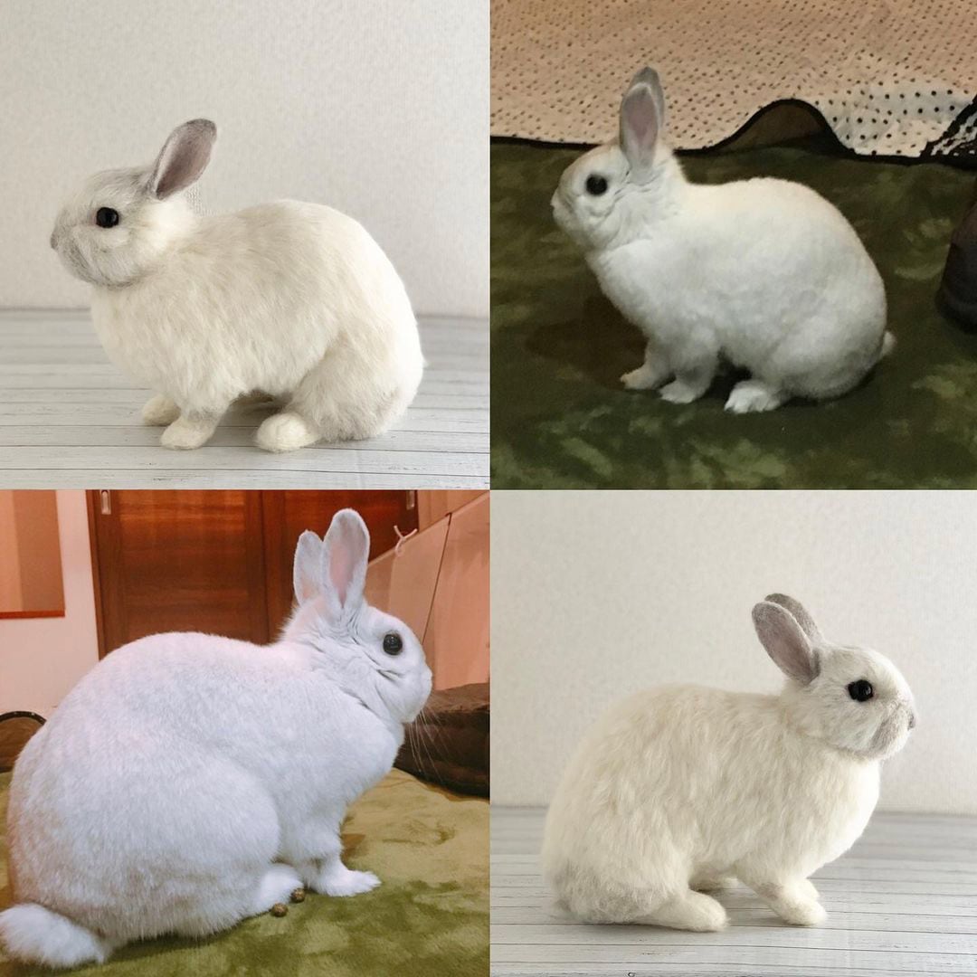 オーダーメイド】【XLサイズ】羊毛フェルト うさぎ ペット うち オーダーメイド】【XLサイズ】羊毛フェルト うさぎ ペット うち