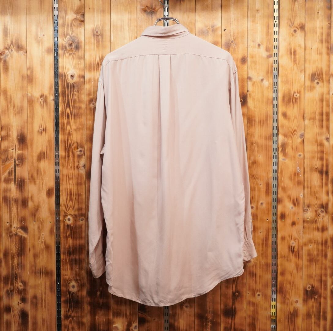 80s90s スペシャル ralphlauren シルク100% シャツ M/USA製 ラルフ 