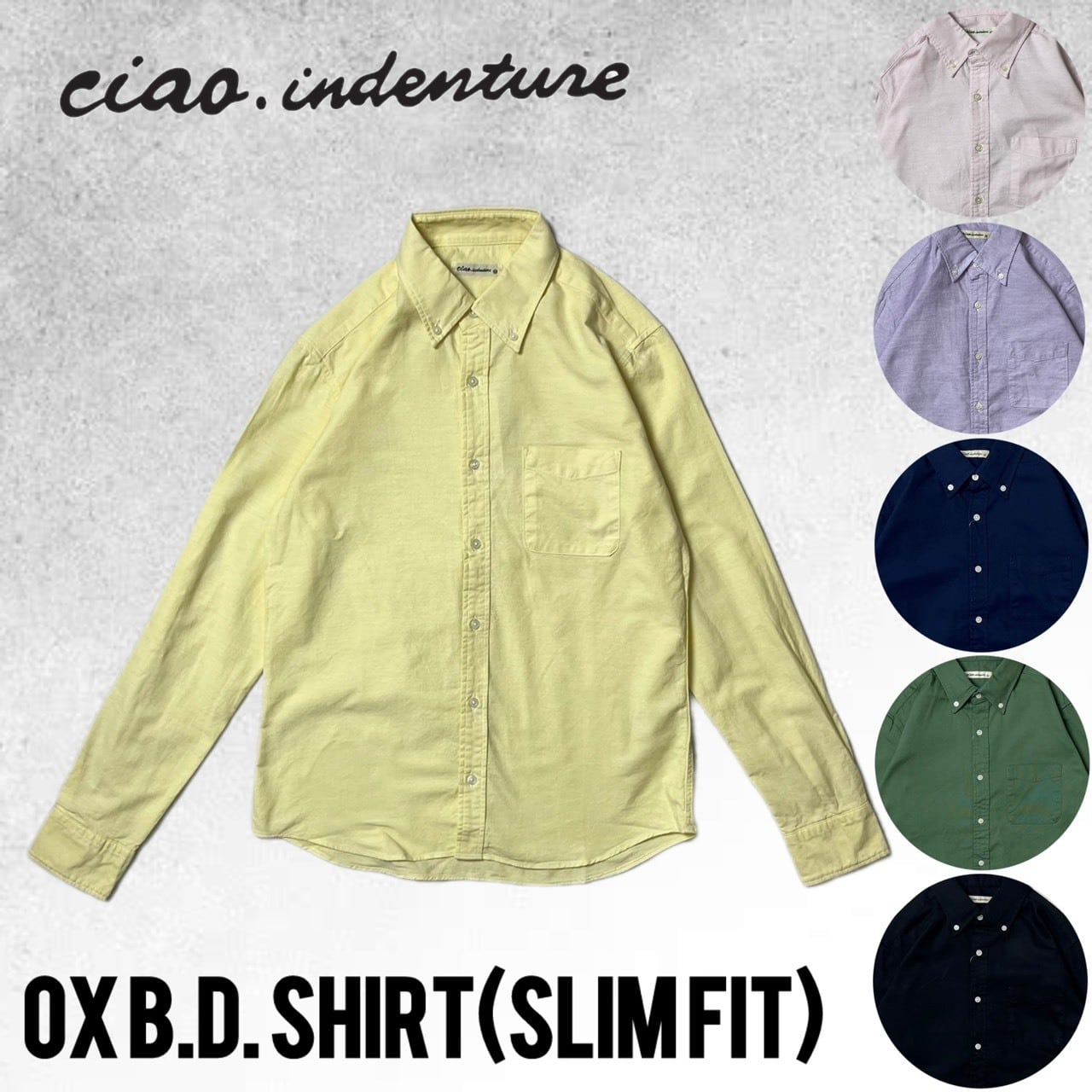 12色展開！】オックスB.Dシャツ スリムフィット 日本製 定番 CIAO