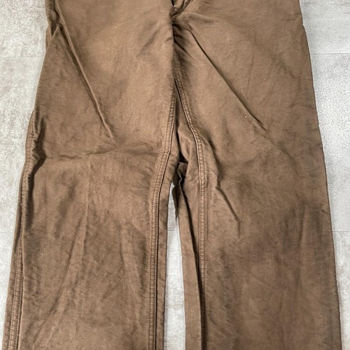 60s- Vauzou フレンチワーク モールスキン ブラウン パンツ W31 詳細写真5