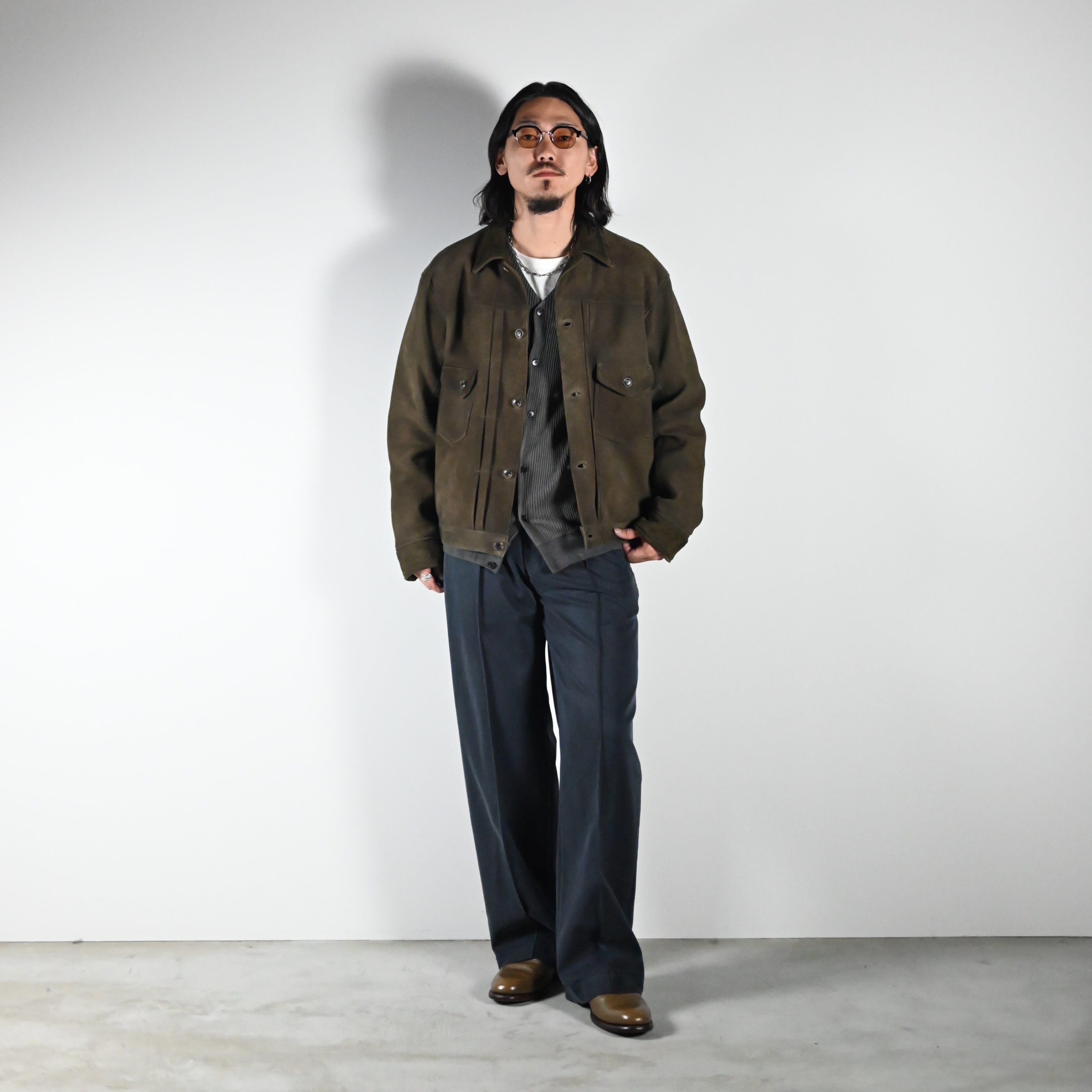 OLD JOE(オールドジョー)DOUBLE-PLEATED BUGS TROUSERコーディネート
