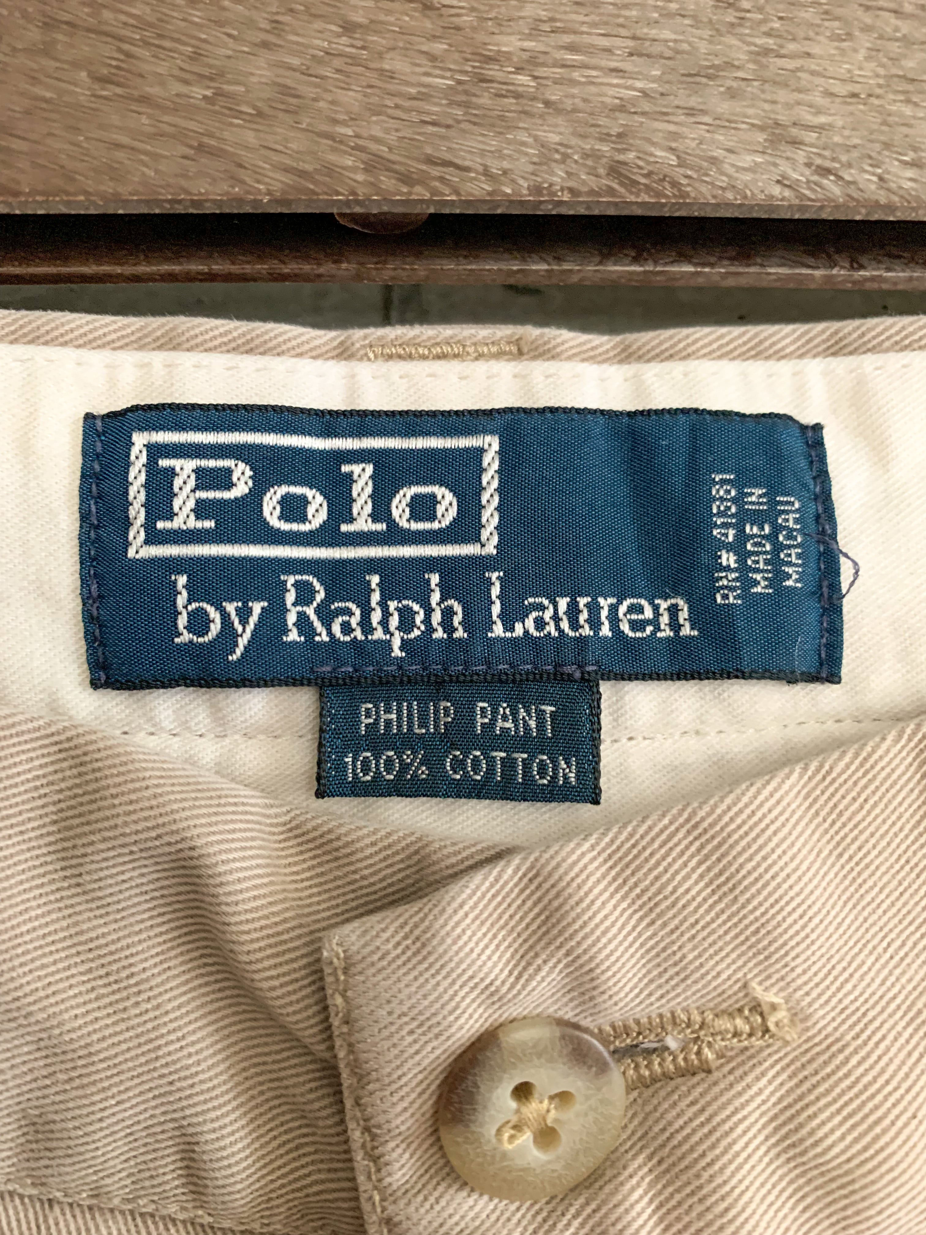 90〜00's Polo by Ralph Lauren philip pant 100% cotton | regnbage 90〜00's Polo by Ralph Lauren philip pant 100% cotton | regnbage