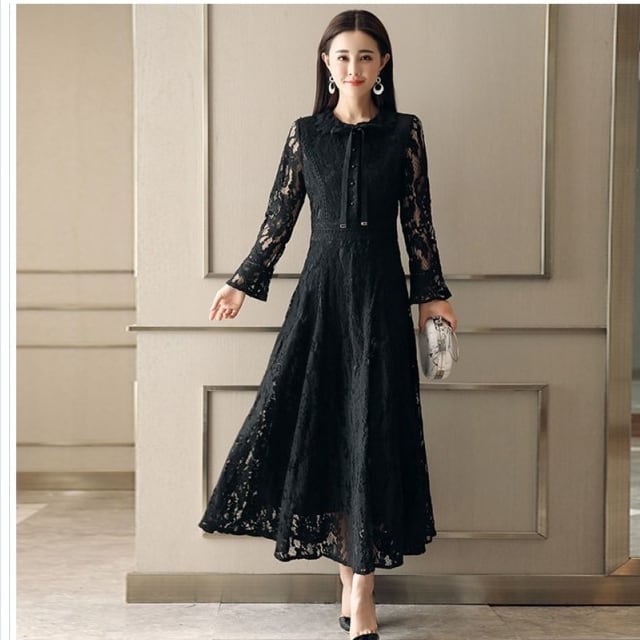 ゆるふわワンピース ロングドレス 演奏会 パーティードレス 結婚式