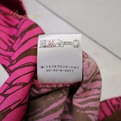 【日本製 フラダンス衣装】ブラウン MENEHUNE PLANTETION メネフネプランテーション ワンピース ドレス 茶 ピンク ハワイアン