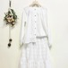 2色／ノーカラー刺繍ブラウス ・12260