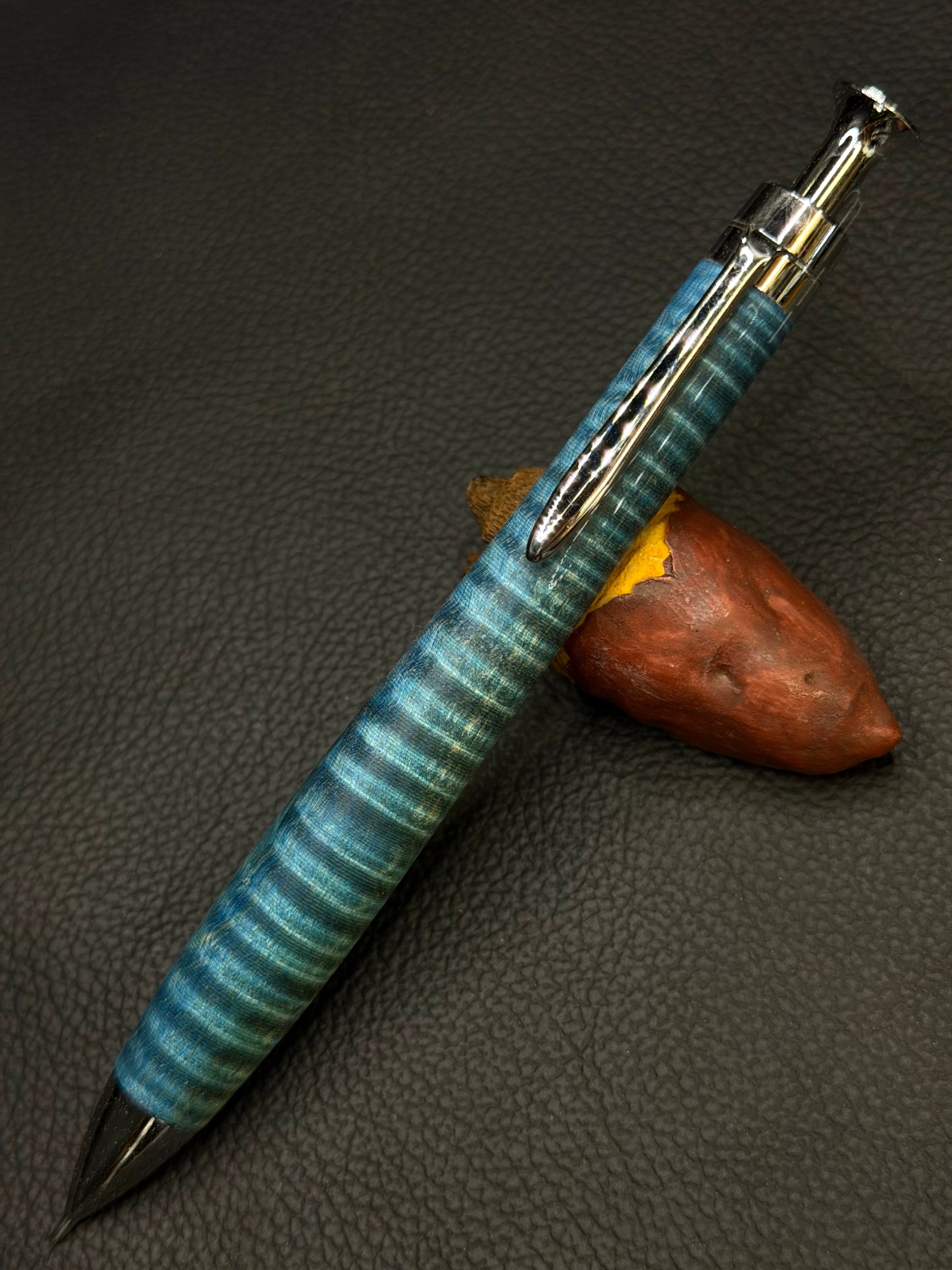 5 黄花梨 極上変わり杢 キーホルダー付き | こぶた工房