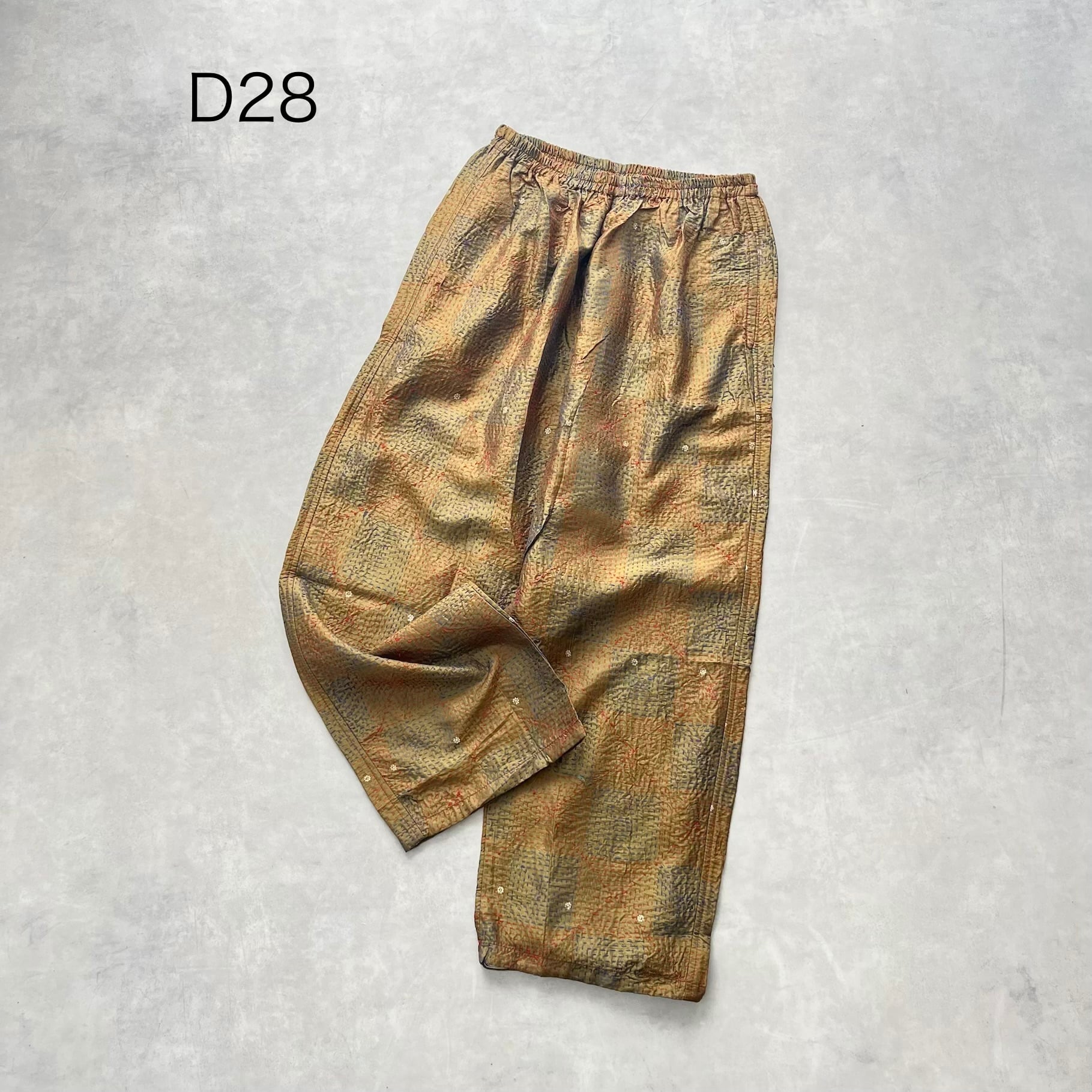 シルク刺し子パンツ(D22~28) | pokipcee ポキプシー
