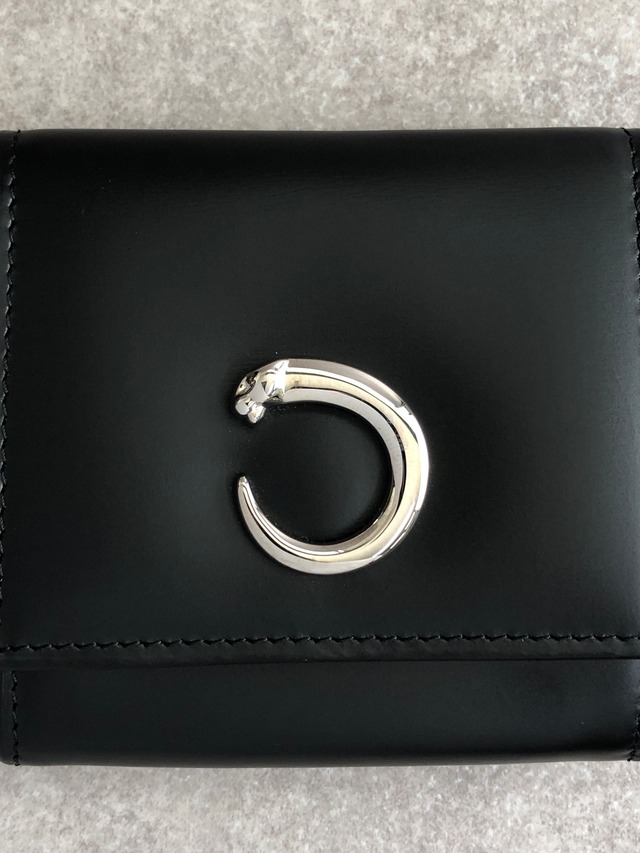 Cartier カルティエ パンテール コインケース ブラック レザー 小銭入れ vintage ヴィンテージ オールド ezjpvn