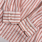 Calvin Klein カルバンクライン ストライプ 長袖シャツ 3L /オレンジ系 メンズ