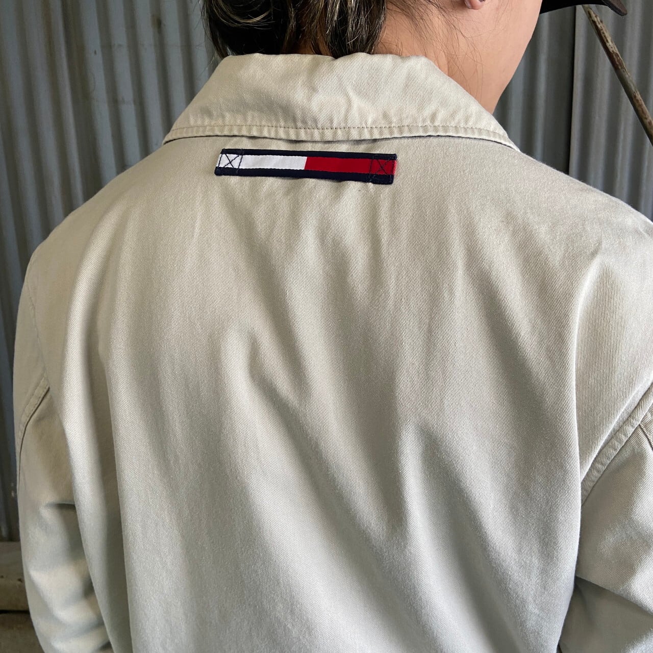 TOMMY HILFIGER トミーヒルフィガー スイングトップ メンズM 古着 