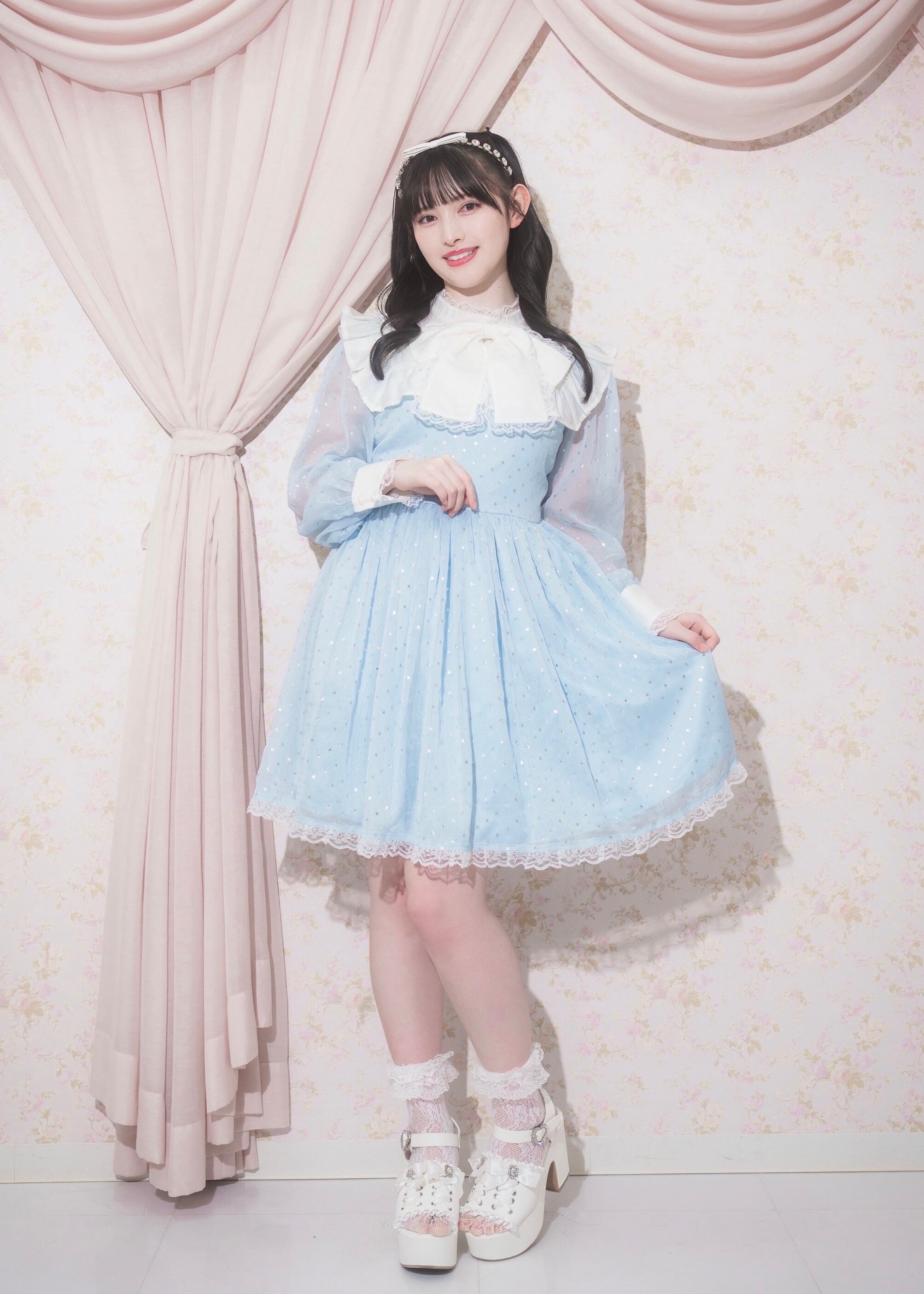 ManonMimie】Star Chiffon Ribbon OP | Manon Tokyo