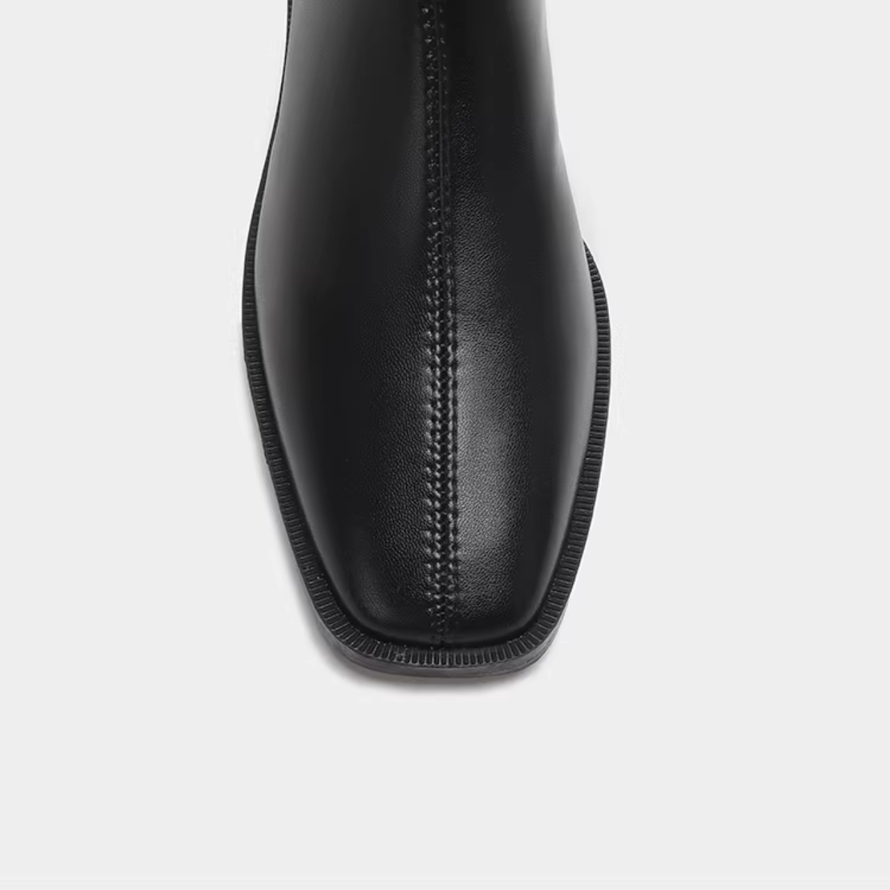 バックジップ ミドル丈 ショートブーツ 00007・画像7