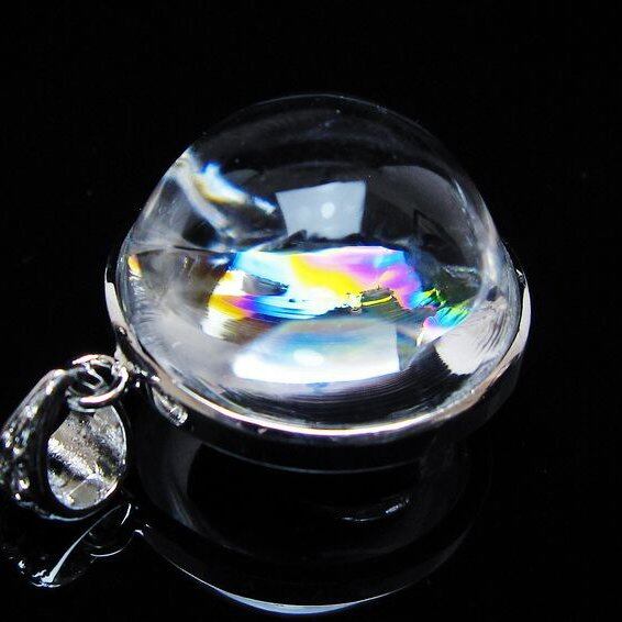 アイリスクォーツ 水晶 ペンダント 虹入り 一点物 おまかせ便 112-12382