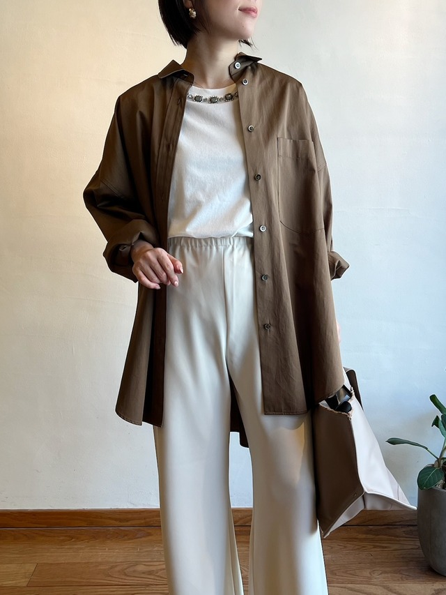 SACRA / スピリアコットンポプリンシャツ