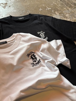 NineMicrophones / EMBROIDERY 9MC Crew TEE / T SHIRT / Tシャツ / BLACK / 129-40451