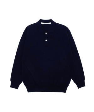 UNIVERSAL PRODUCTS. / 263-60203 HIGH GAUGE KNIT POLO(NAVY)