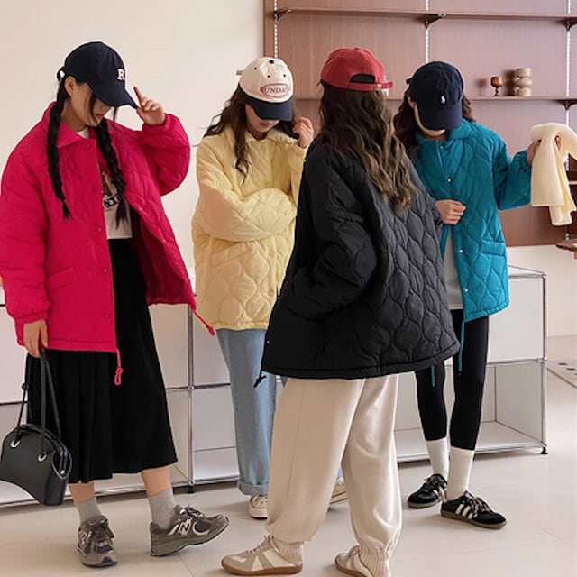 ダウンジャケット レディース アウター かわいい 襟付き シンプル フェミニン 秋冬 防寒 おしゃれ カラバリ豊富 ミルクホワイト/イエロー/ブルー/ピンク/ブラウン/ブラック/ライトブルー S/M/L/XL/2XL