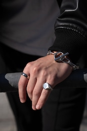 【circle signet ring】 / SILVER