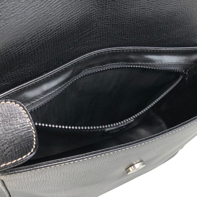 CELINE セリーヌ ショルダーバッグ ブラック サークルロゴ レザー vintage ヴィンテージ オールド e3r52b