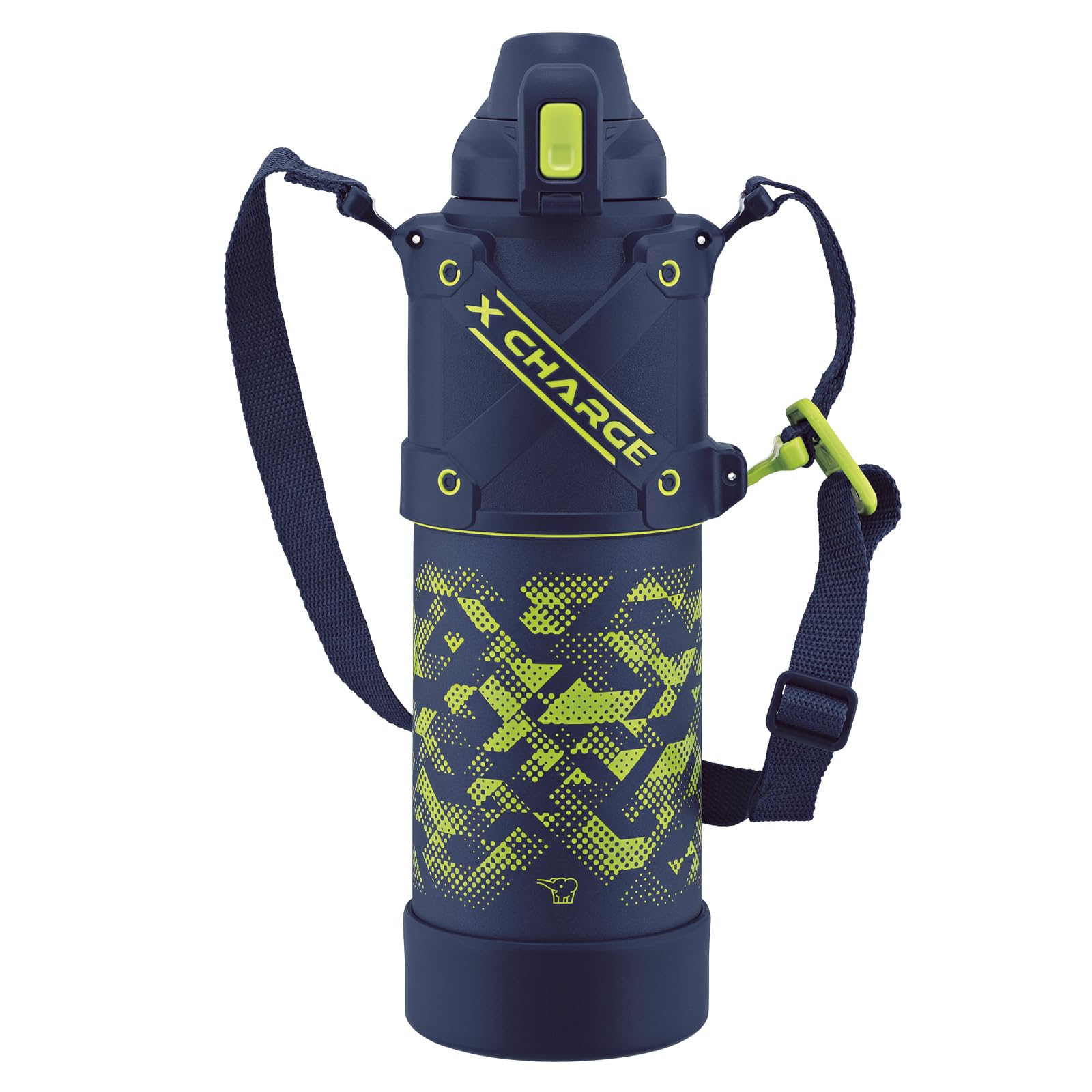 【人気】象印 水筒 クールボトル 1.5L 【運動時におすすめ】 スポーツタイプ シームレスせん 衝撃や擦れに強いプロテクトアーマー ライムブルー SD-HB15-AG