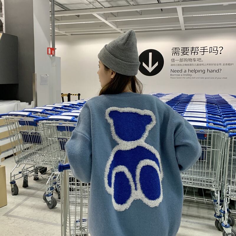 ルーズセーター スプリングオータムニット 春物 秋物 試着室85248257968