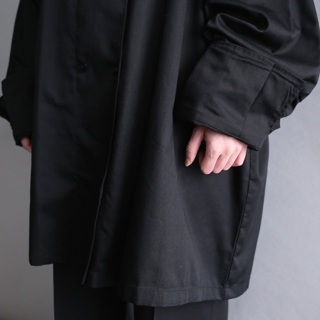 super big silhouette black cock shirt jacket