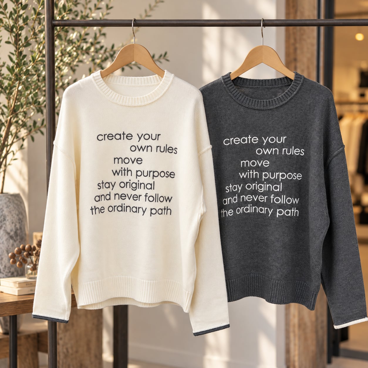 ayane アヤン ロゴ刺繍プルオーバーニット 876826
