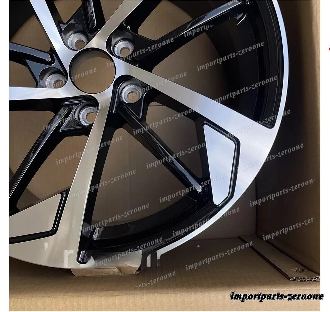 18インチ RS スタイル ブラック ホイール アウディ A3 A4 A5 A6 A8 S4