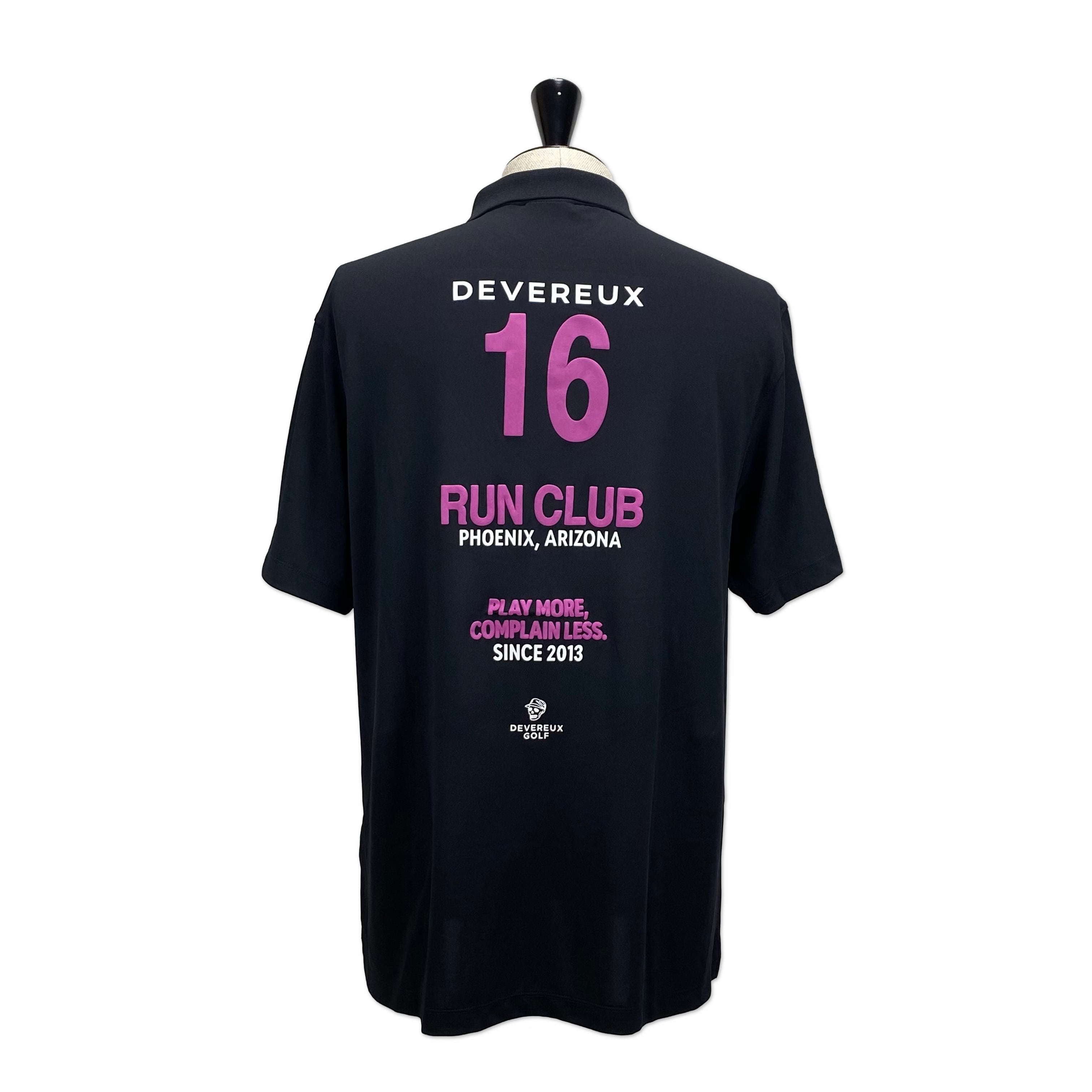 DEVEREUX GOLF】《MEN'S》Icon Polo No.16 (BLACK) | Sandy GOLF