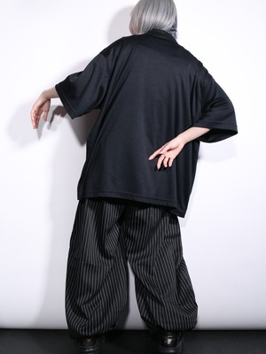 "龍" symmetry design box silhouette s/s shirt