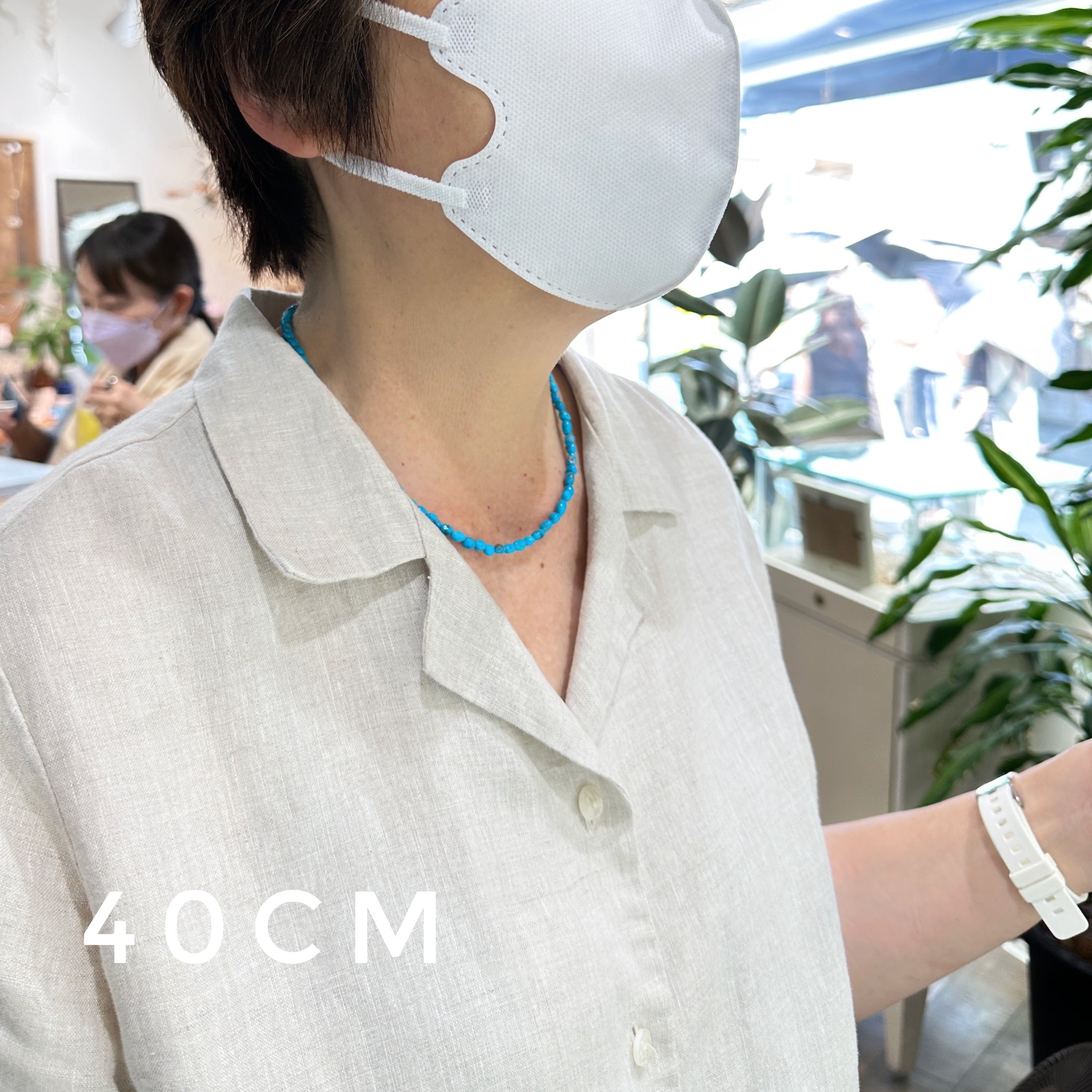 Lagoon Original アリゾナ産 ターコイズ リトル ナゲット 一連