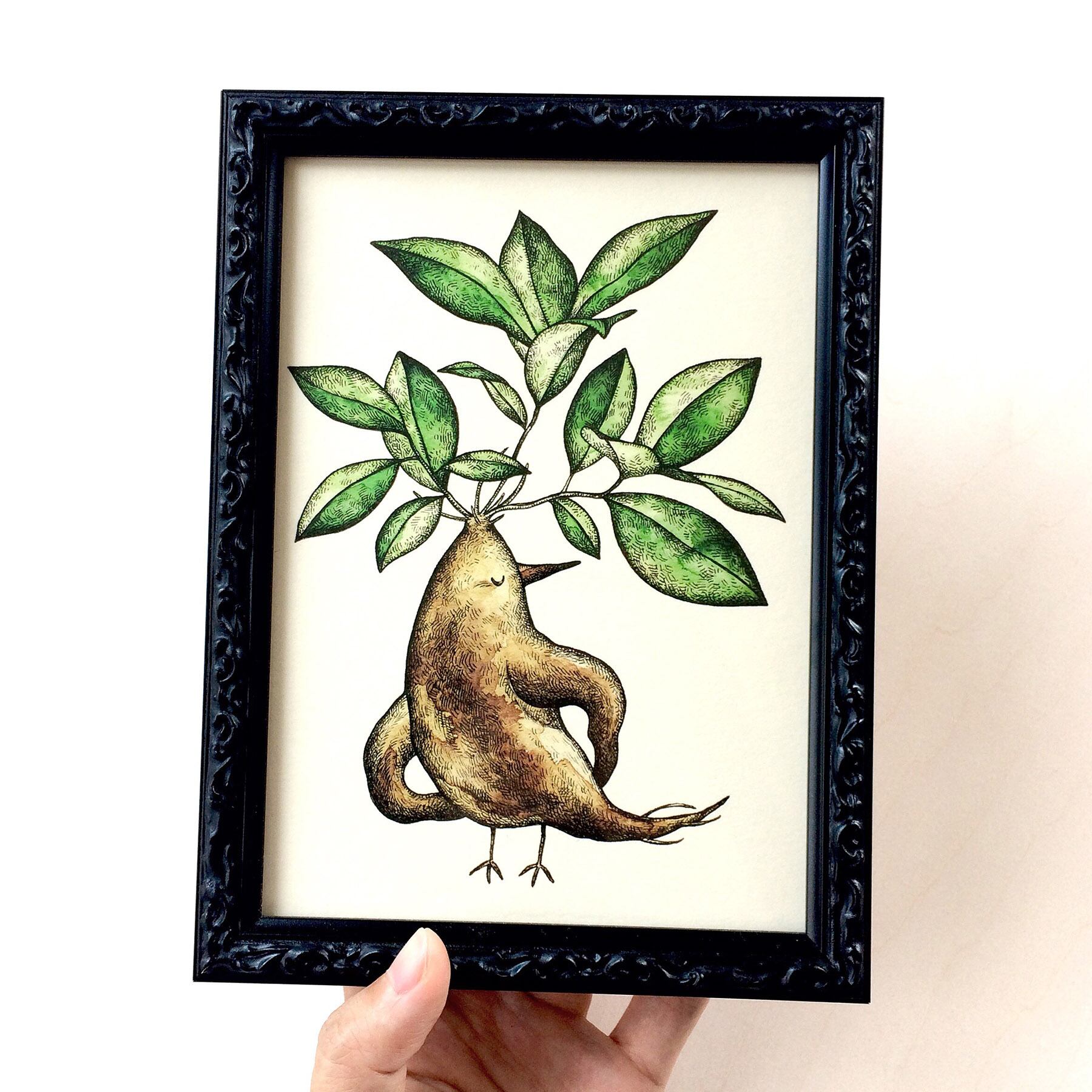 2L ガジュマル鳥 アートプリント/イラスト複製画 | Cashew fafa