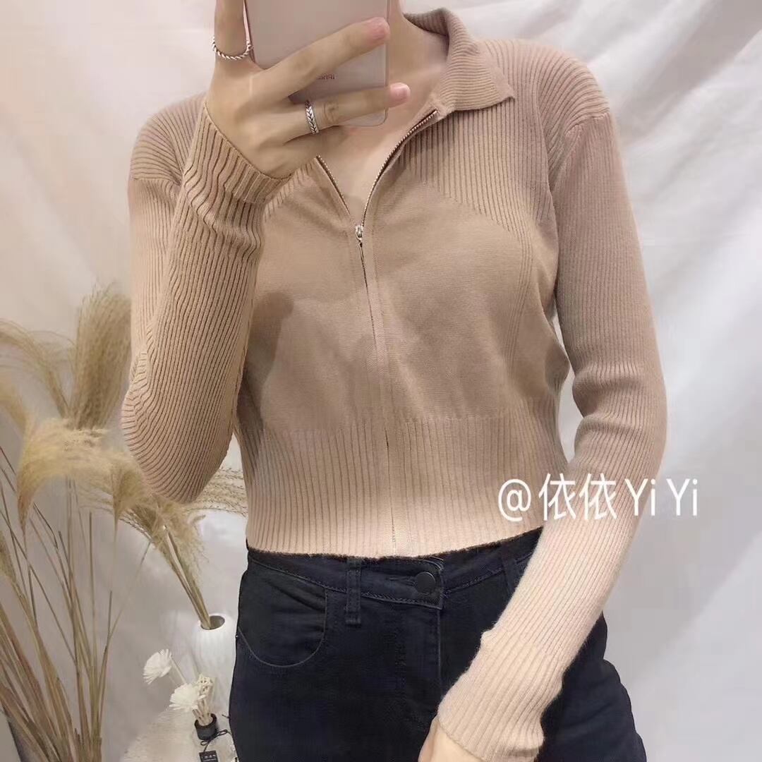 ハーフジップ ショートニット　AJ111-070