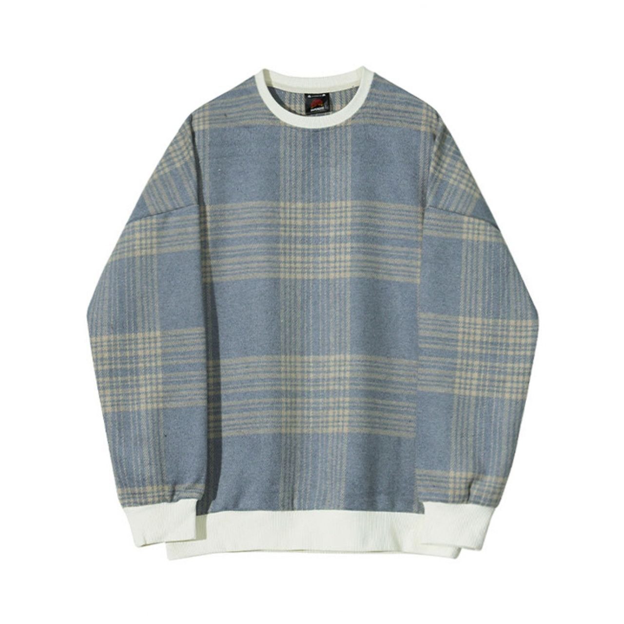 チェックパイピングニット　MT0080327