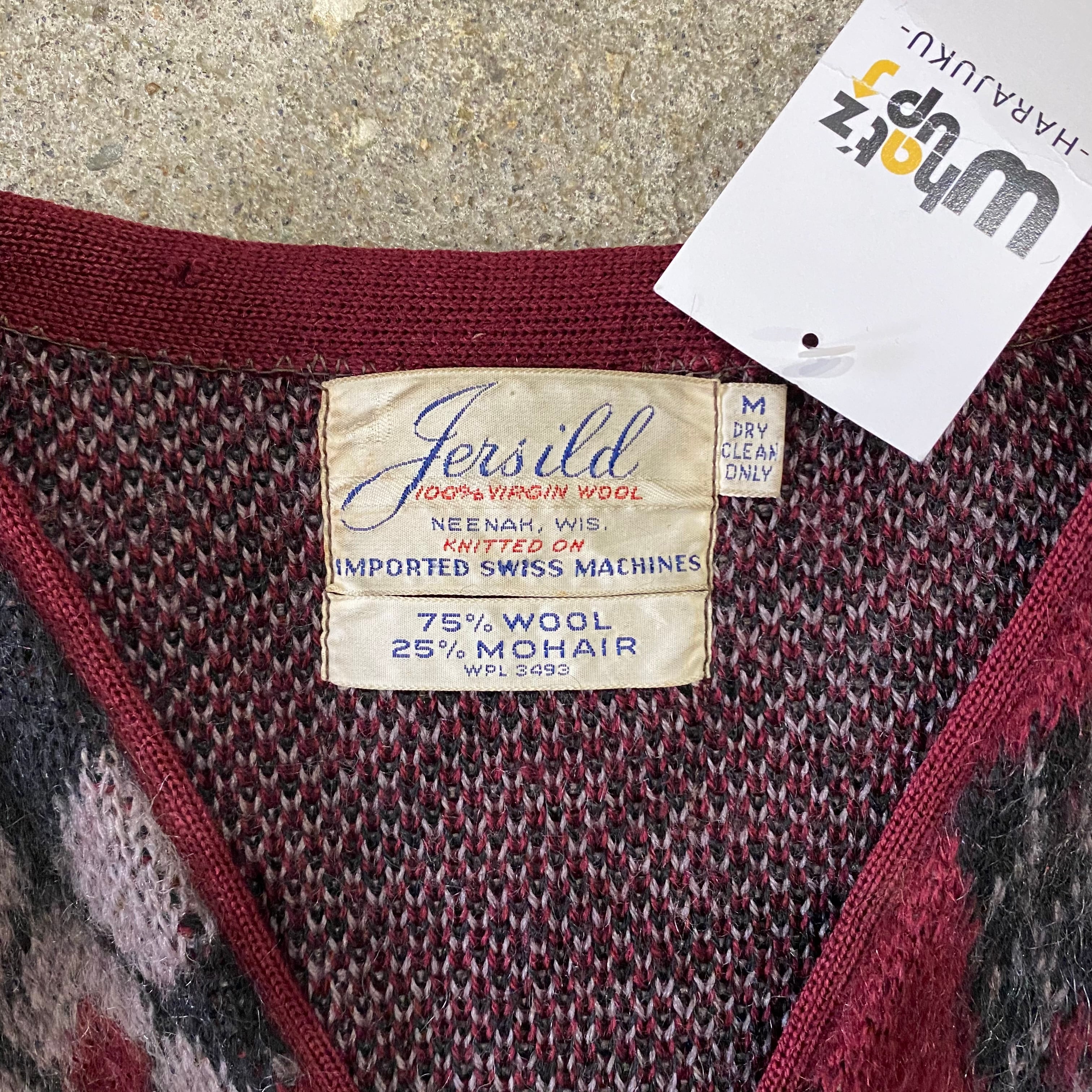 60s Jersild argyle mohair cardigan | What
