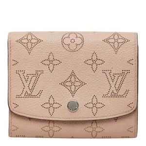 ルイ ヴィトン マヒナ ポルトフォイユ イリス 二つ折り財布 M62542 マグノリア ピンク レザー レディース LOUIS VUITTON 【中古】