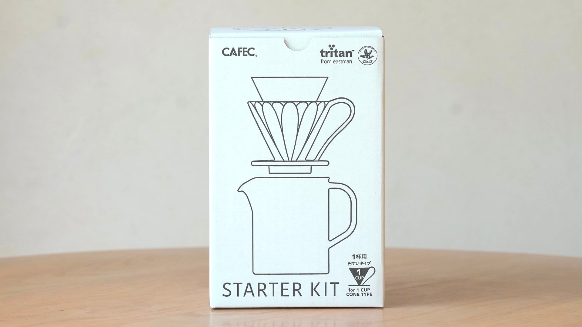 【初めてのドリップに】CAFEC スターターキット〈1~2杯用〉ドリッパー＆サーバー＆ペーパー