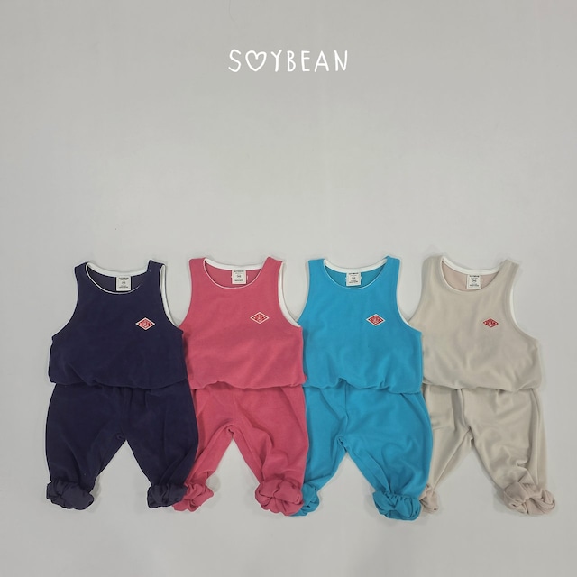 【取寄】soybean|marshmallow top-bottom set|マシュマロ上下セット|XS-XL|kids&jr|26 autumn