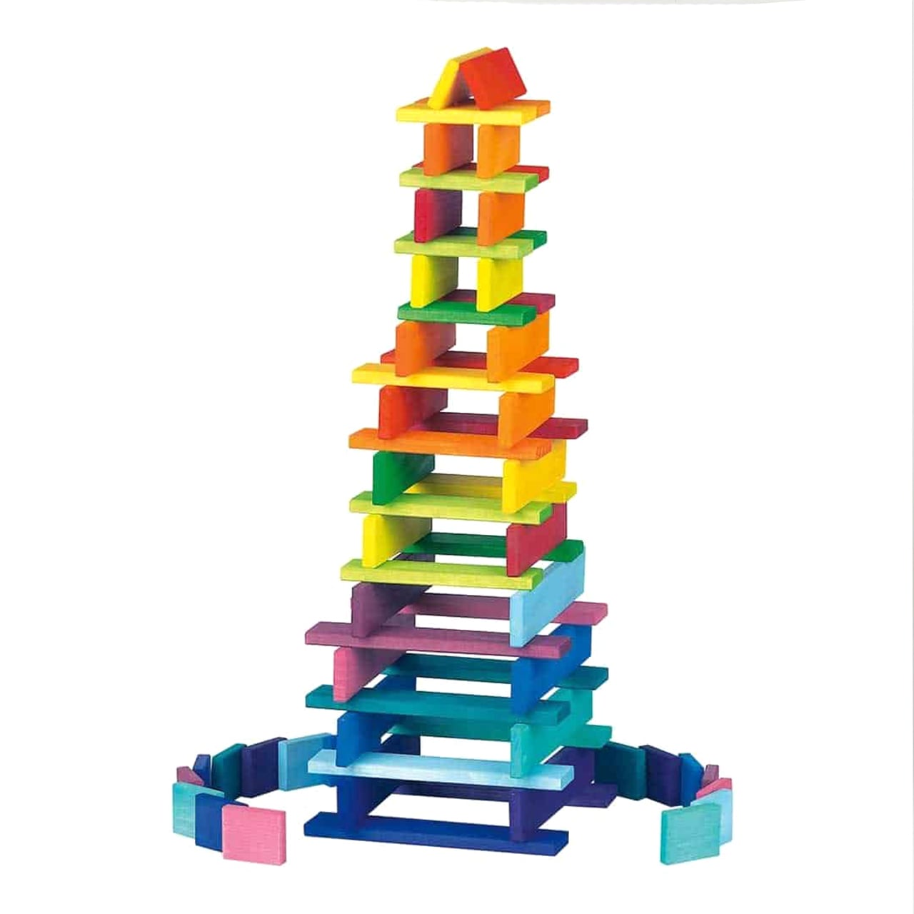 Gluckskafer Rainbow Building Slats | Earth8toys