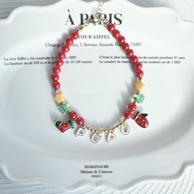 クリスマス＊グローブソックス名前ネックレス