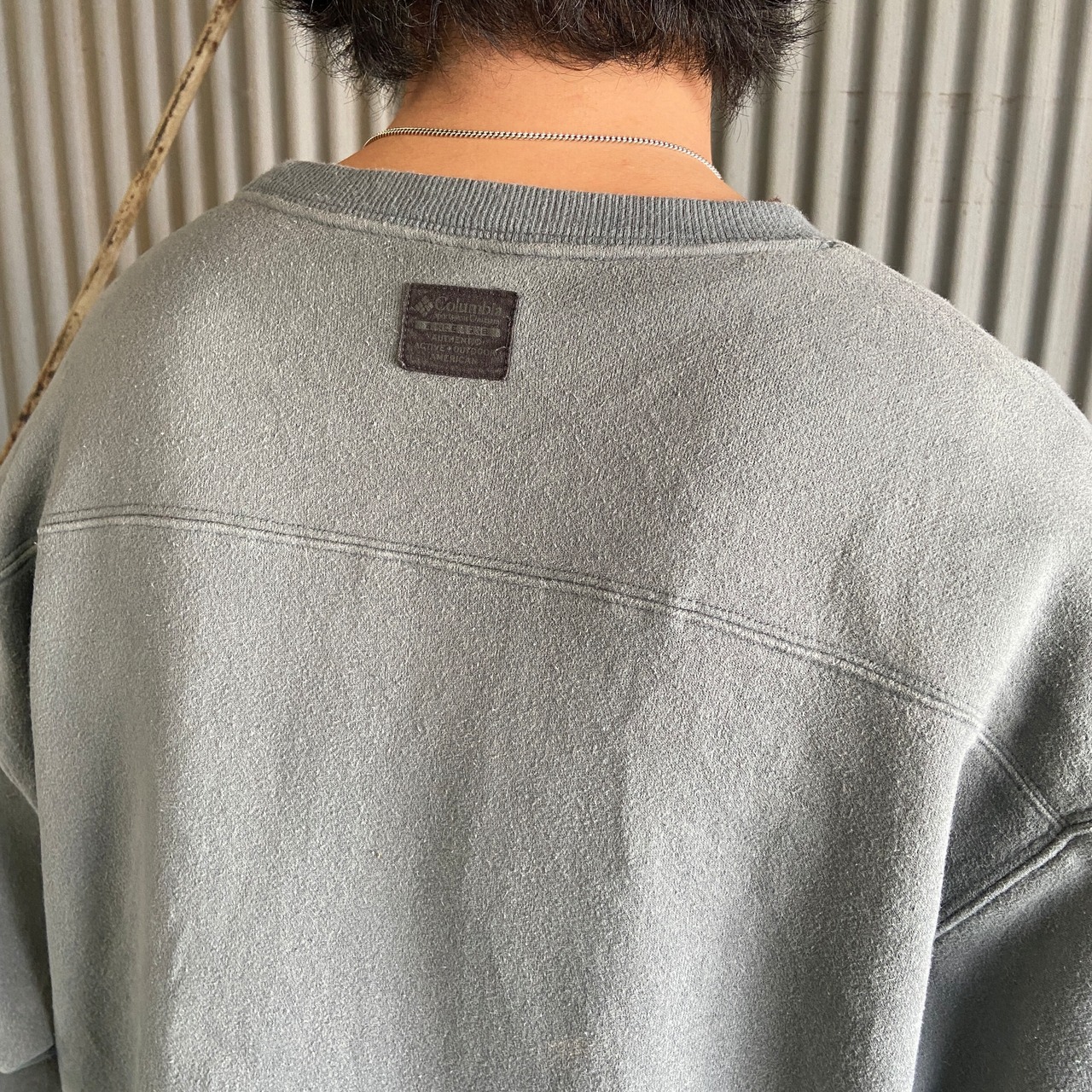 00年代 Columbia コロンビア ワンポイントロゴ 刺繍 スウェット メンズ 