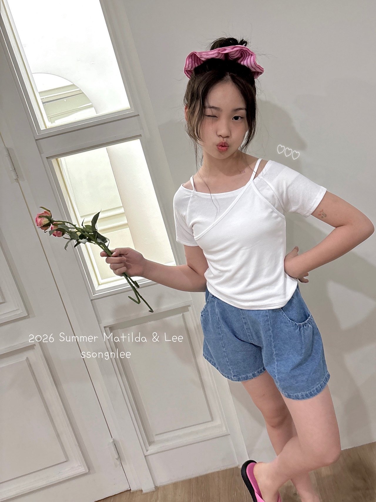[Matilda&Lee] Asymmetrical strap tee / [마틸다앤리] 언발스트랩티