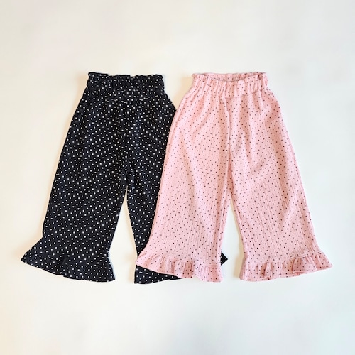 [予約][送料無料]≪1st blue≫Polka Dot Frill Pants 18