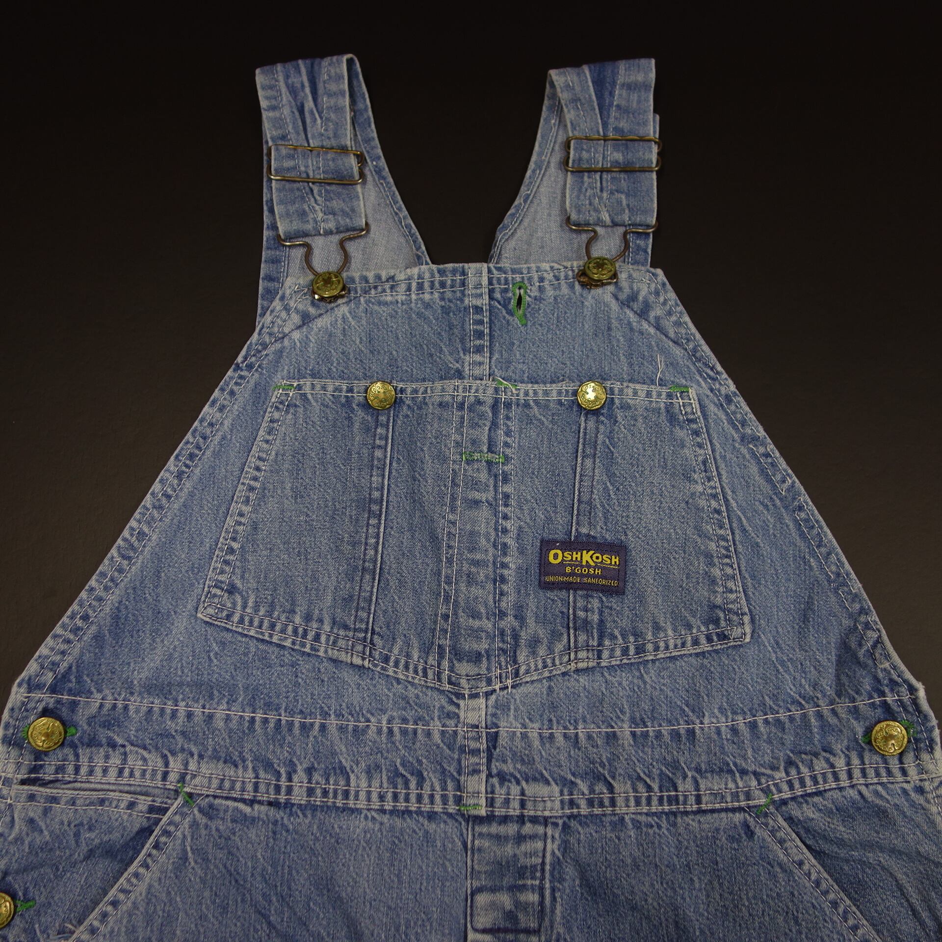 80s～ Vintage US古着☆OSHKOSH オシュコシュ オーバーオール デニム  