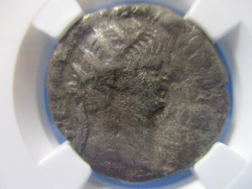 古代ローマ帝国 エジプト属州・ネロ帝＆ポッパエア妃銀貨☆極美品