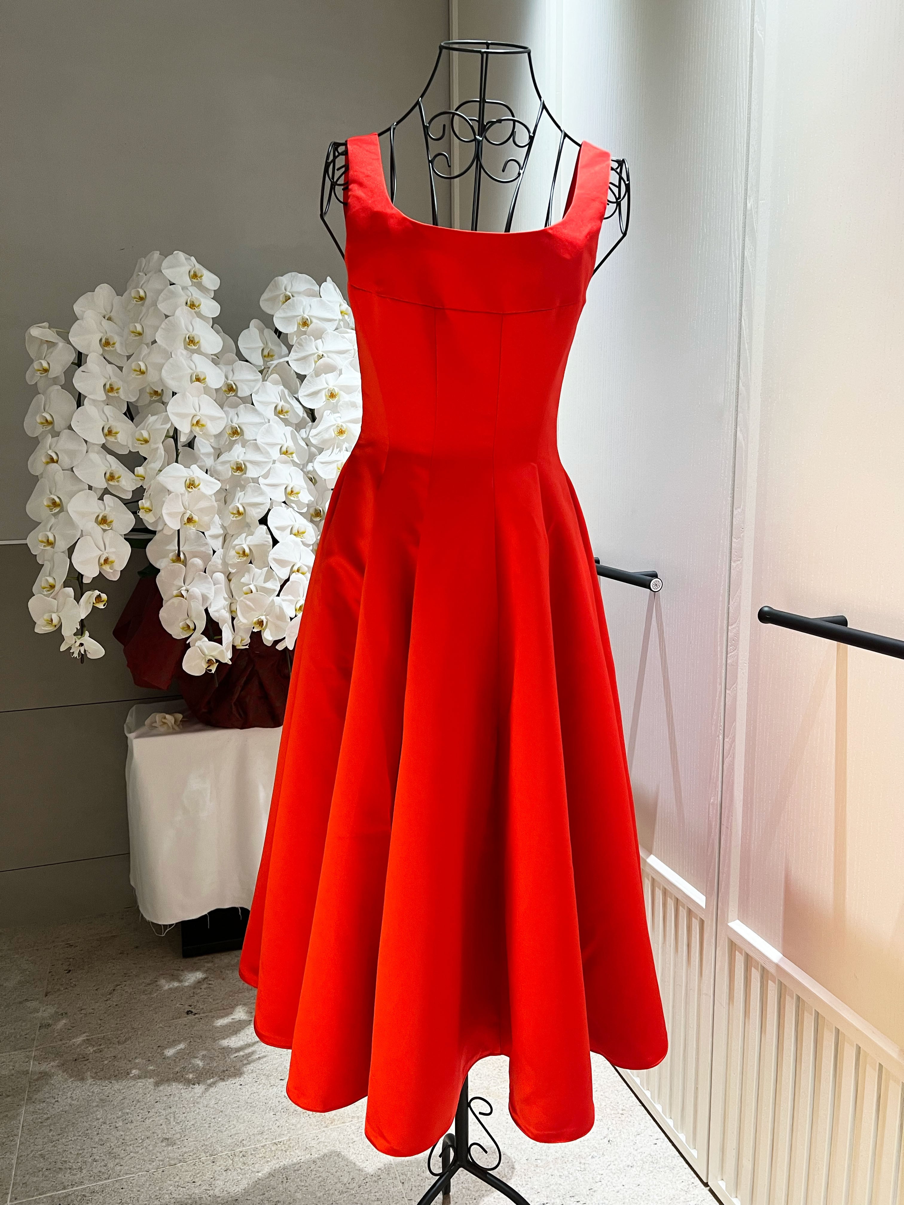 動画あり】エレガントタンクデザインフレアワンピース 4色展開 | nite