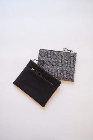 【14cm】Hand-woven mini pouch / Black Clover　＃02
