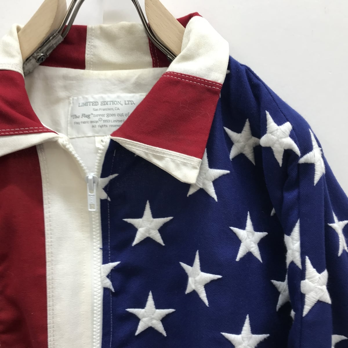 LIMITED EDITION LTD 90年代 USA製 THE FLAG JACKET パッチワーク 星 ...