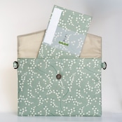 神社仏閣参拝セット すずらん|選べる4色(ピンク/グリーン/水色/ベージュ)御朱印帳袋・御朱印帳・お賽銭がま口・おみくじ帖付き 和柄 日本製 ギフトにも